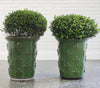 Pair Planters fleur de lys H110