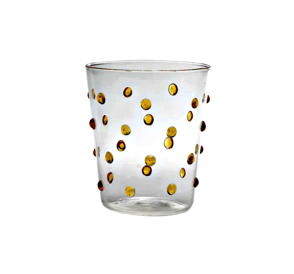 Tumbler Dot set of 6 Amber